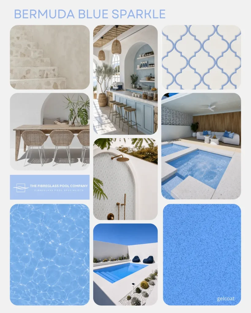 Bermuda Blue Sparkle - Inspirational Moodboard