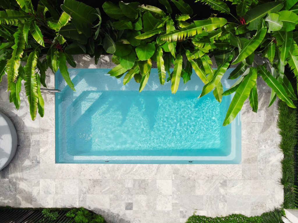aerial of swimming pool
