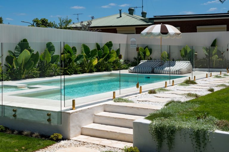 whitehaven fibreglass pool semi in ground