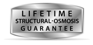 lifetime structural osmosis guarantee logo
